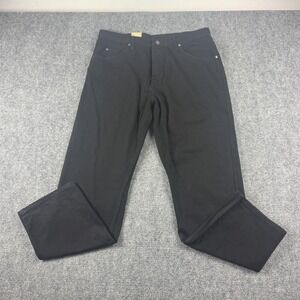 Wrangler Five Star Premium Relaxed Fit Jeans Mens 38x32 Black Straight Denim